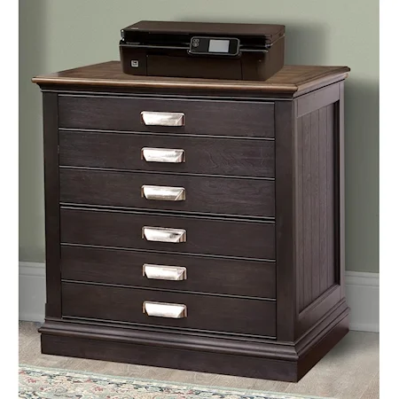 Transitional Lateral File Cabinet with 2 Drawers